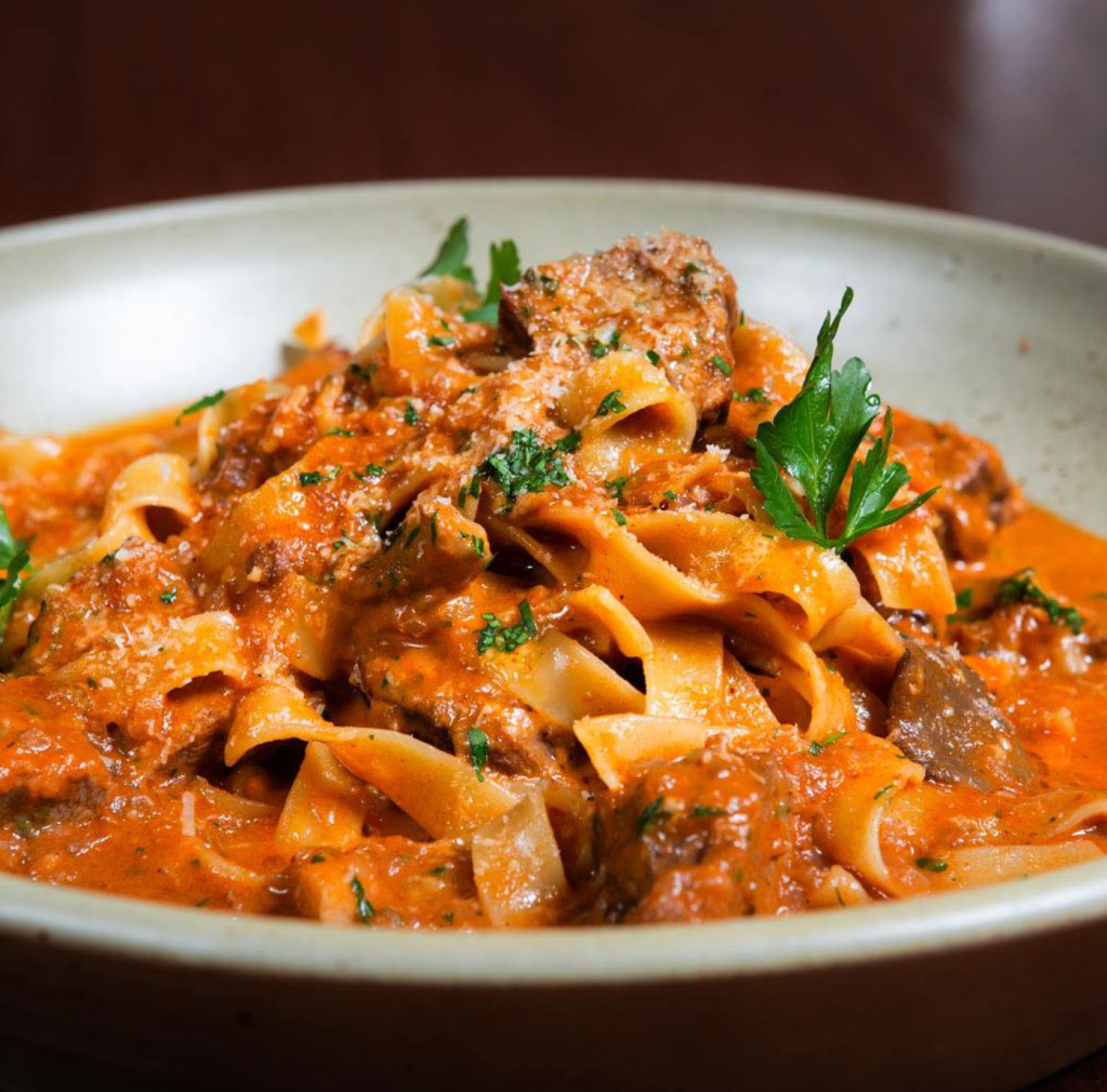 Fetuccini al ragú de Chicha